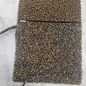 Elegant Beaded Clutch with Multicolor Design